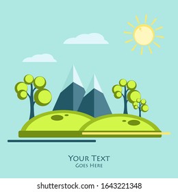 summer time concept background in flat stile. Elements for your designs. Cover, magazines, posters template. Eps10