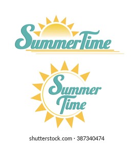 Summer Time. Cool lettering design.