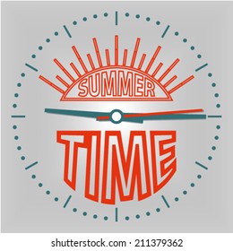 Summer time design element  stock vector