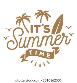 It's Summer Time a Summer Design Poster