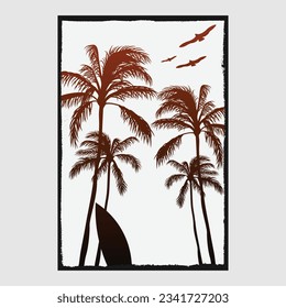 Summer time design poster vector illustration editable and resizable.
