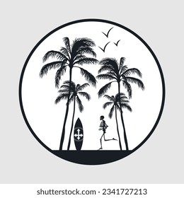Summer time design poster vector illustration editable and resizable.
