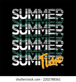 SUMMER Time design typography, Grunge background vector design text illustration, sign, t shirt graphics, print.