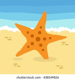 Summer time design. Vacation icon and beach concept. Vector illustration