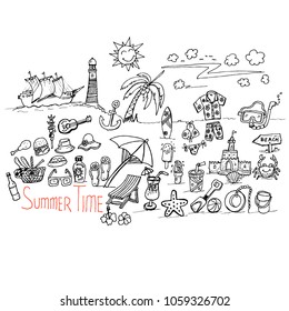 summer time, doodle