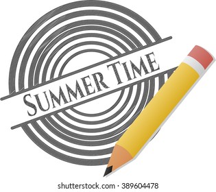 Tiempo de verano dibujado con pinzas