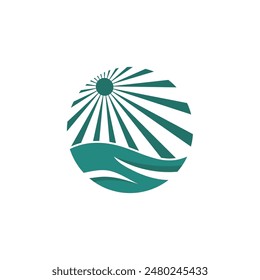 Summer time emblem or logo or label or t-shirt vector image