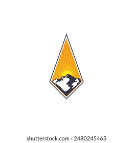 Summer time emblem or logo or label or t-shirt vector image
