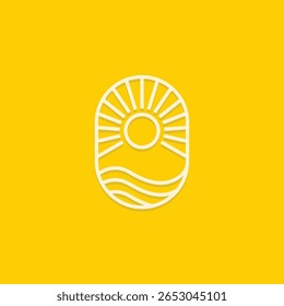 Emblema o logotipo de verano o etiqueta o Imagen de Vector de camiseta