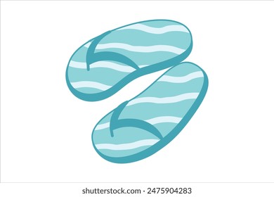 Summer Time Flat Sticker Design