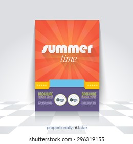 Summer Time Flyer, Brochure Design Template