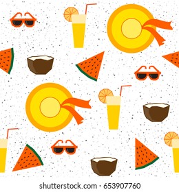 Summer time fun, party, rest, vacation theme for design card, invitation, bag pattern, textile fabric, garment, album, t shirt etc.