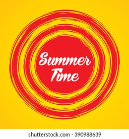 Summer time graphic vector.
