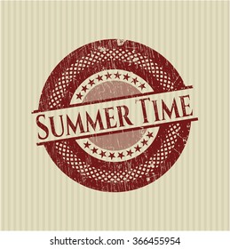 Summer Time grunge stamp