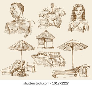 summer time - hand drawn collection