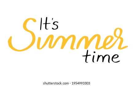 Es la letra de verano dibujada a mano
