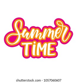 SUMMER TIME. HAND LETTERING