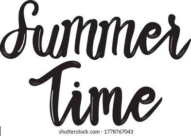 Summer Time Handwritten Script Letter