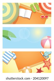Summer time holiday background.