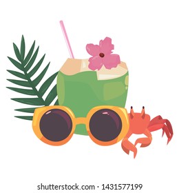 summer time holiday icon vector ilustration