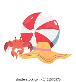 summer time holiday icon vector ilustration