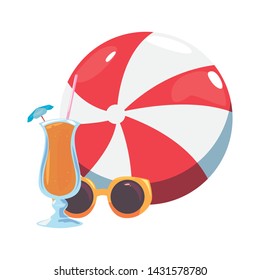 summer time holiday icon vector ilustration