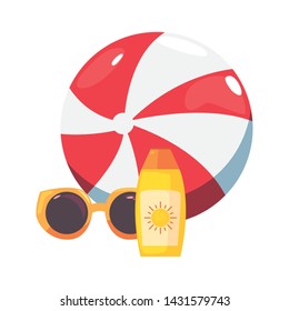 summer time holiday icon vector ilustration