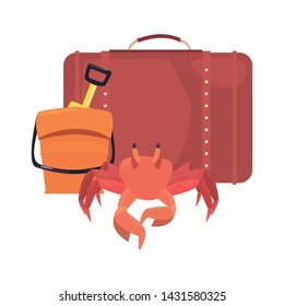 summer time holiday icon vector ilustration