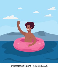 summer time holiday icon vector ilustration