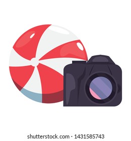 summer time holiday icon vector ilustration