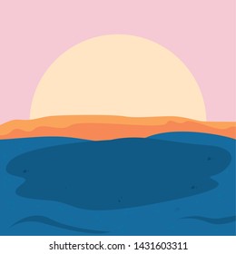 summer time holiday icon vector ilustration