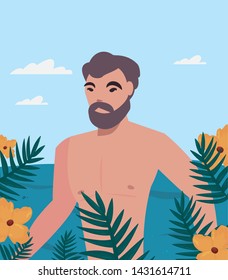 summer time holiday icon vector ilustration