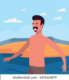 summer time holiday icon vector ilustration