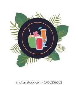 summer time holiday icon vector ilustration
