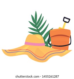 summer time holiday icon vector illustration