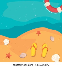 summer time holiday vector ilustration