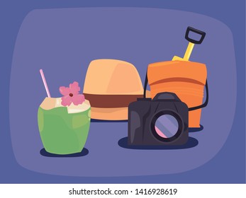 summer time holiday vector ilustration