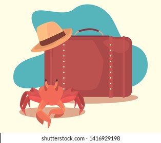 summer time holiday vector ilustration