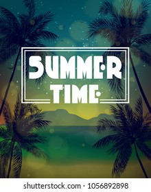 Summer time holidays background
