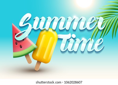 Sommerzeit und Eis