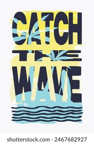 Summer time illustration. Grunge lines vector  background.