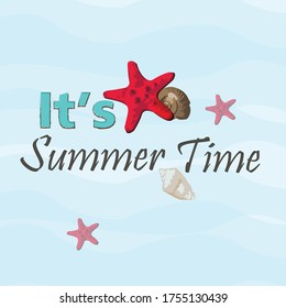Summer time illustration template. This illustration template is the best summer time for your inspiration.