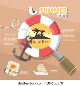 summer time infographic