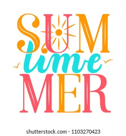 Summer Time lettering