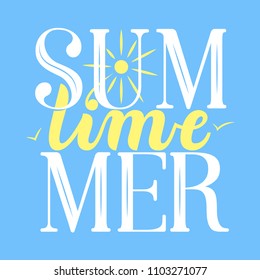Summer Time lettering