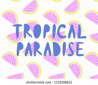 Summer time lettering.  Vector quote phrases illustration, trendy style. Handwritten modern lettering for cards, posters, t-shirts, etc. 