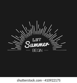 Summer Time Logo Templates. Isolated Typographic Design Label. Summer Holidays Lettering For Invitation, Greeting Card, Prints And Posters. Enjoy The Beach Party