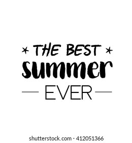 Summer Time logo Templates. Isolated Typographic Design Label. Summer Holidays lettering for invitation, greeting card, prints and posters. Enjoy The Beach party