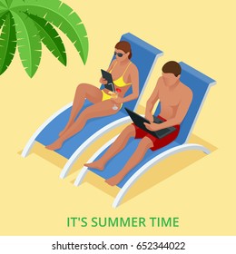 It's Summer time.  Summer party concept. 