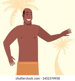 summer time people icon vector ilustration